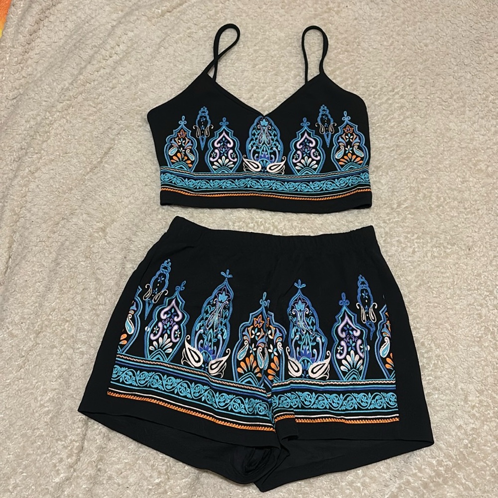 Crop tank & shorts set